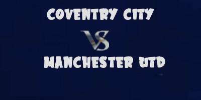 Coventry City v Manchester United