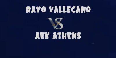 Rayo Vallecano v AEK Athens highlights