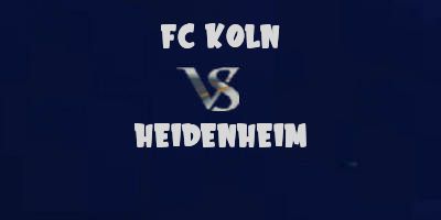 FC Cologne v Heidenheim highlights