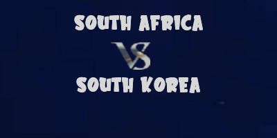 South Africa v South Korea